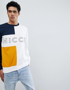 Свитшот с логотипом Nicce - Белый