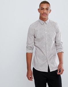 Розовая приталенная рубашка с цветочным принтом PS Paul Smith - Розовый