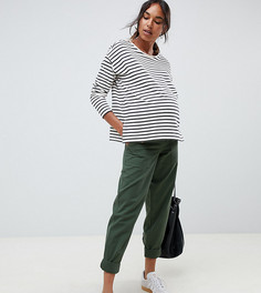 Узкие брюки цвета хаки ASOS DESIGN Maternity - Зеленый
