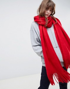 Длинный шарф с кисточками ASOS DESIGN - Красный