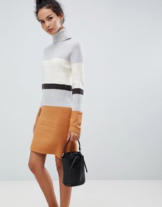 Платье-джемпер в полоску и в рубчик QED London - Мульти