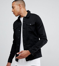 Черная джинсовая куртка ультраузкого кроя ASOS DESIGN Tall - Черный