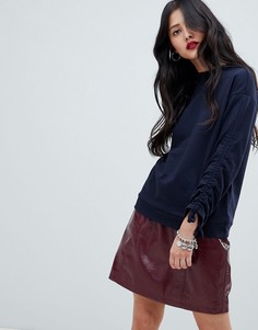 Свитшот с завязками на рукавах Vero Moda - Черный