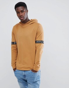 Худи с надписью на рукавах Jack & Jones - Бежевый