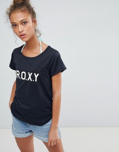 Футболка с логотипом Roxy - Черный