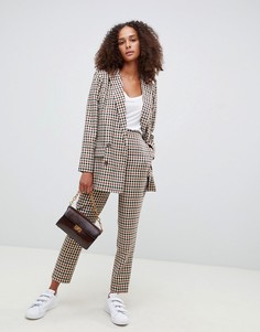 Узкие брюки в клетку ASOS DESIGN Tailored - Мульти