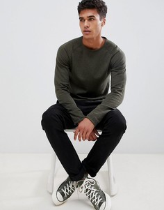 Легкий вязаный джемпер с рукавами реглан Jack and Jones - Зеленый