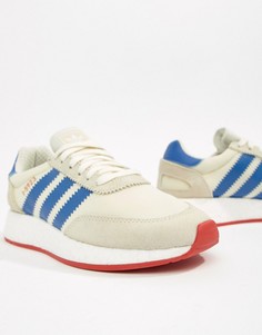 Серые кроссовки с синими вставками adidas Originals I-5923 - Серый