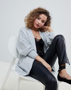 Серый удлиненный кардиган Miss Selfridge - Серый