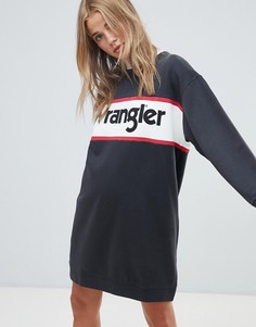 Трикотажное платье с логотипом Wrangler - Черный