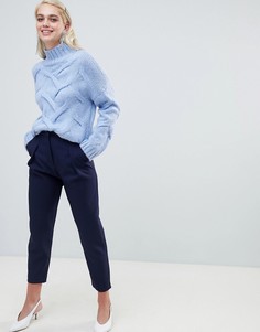 Суженные книзу темно-синие брюки River Island - Темно-синий