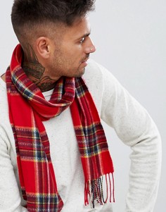 Шарф в красную клетку тартан River Island - Красный