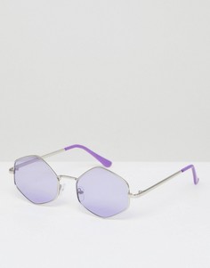 Фиолетовые круглые солнцезащитные очки AJ Morgan - Фиолетовый