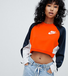 Оранжевый свитшот колор блок Nike - Оранжевый