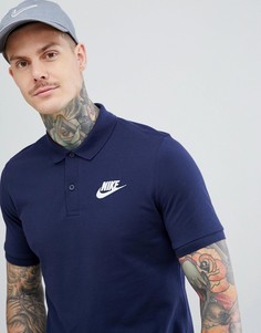 Темно-синяя футболка-поло Nike Matchup 909746-451 - Темно-синий