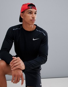 Черный лонгслив Nike Running 1.0 ar2521-010 - Черный