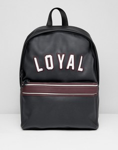 Черный рюкзак с вышивкой loyal ASOS DESIGN - Черный