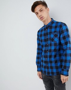 Фланелевая рубашка в крупную клетку Brave Soul - Синий