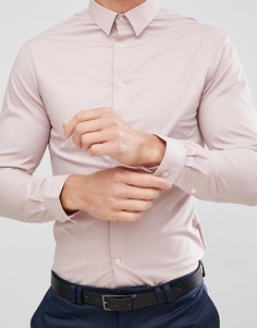 Розовая эластичная строгая рубашка Celio - Розовый