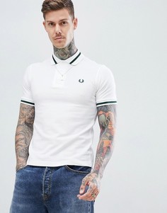 Белое поло с контрастной отделкой Fred Perry Reissues - Белый