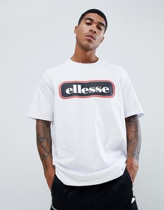 Белая oversize-футболка с логотипом ellesse Heroni - Белый