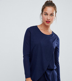 Топ с запахом для кормящих мам New Look Maternity - Темно-синий