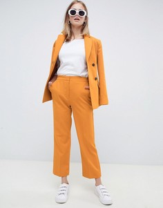 Укороченные брюки с широкими штанинами ASOS DESIGN - Желтый