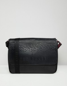 Сумка почтальона с тиснением Ted Baker Wowee - Черный