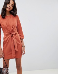 Платье мини с запахом и завязкой ASOS DESIGN - Красный