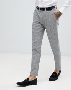 Черно-белые брюки скинни в клетку River Island - Черный