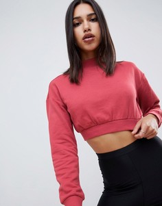 Красный укороченный свитшот ASOS DESIGN - Красный