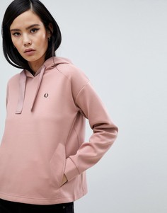 Худи укороченного кроя Fred Perry - Розовый