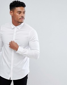 Белая оксфордская рубашка узкого кроя Armani Exchange - Белый