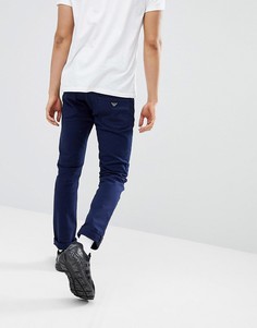 Синие узкие джинсы Emporio Armani J06 - Синий
