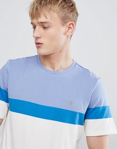 Farah Haryln block stripe t-shirt in blue - Синий
