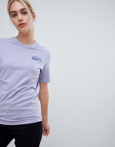 Сиреневая футболка с принтом логотипа на спине New Balance - Фиолетовый