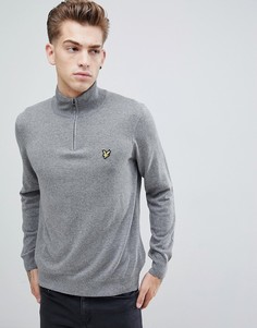 Джемпер с молнией 1/4 Lyle & Scott - Серый