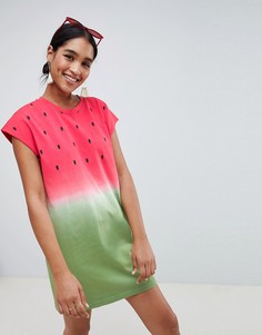 Платье мини с арбузами ASOS DESIGN - Мульти