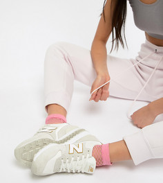 Кремово-золотистые кроссовки New Balance 996 - Белый