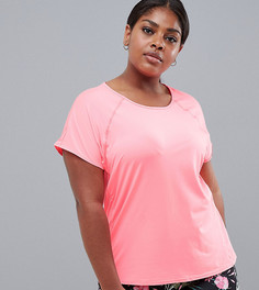 Свободная спортивная футболка Only Play Curvy Plus - Розовый