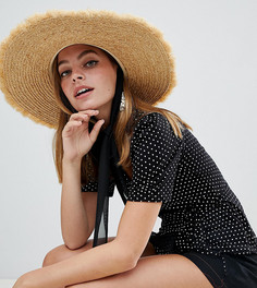 Трикотажная блузка в горошек с запахом New Look petite - Мульти