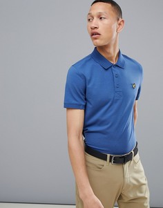 Футболка-поло синего цвета с логотипом Lyle & Scott Golf Kelso - Синий