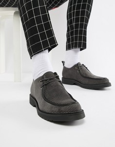 Серые вельветовые ботинки на шнуровке ASOS DESIGN - Серый