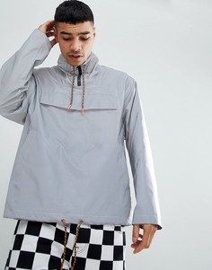 Серебристая ветровка со светоотражающей отделкой ASOS DESIGN - Серебряный