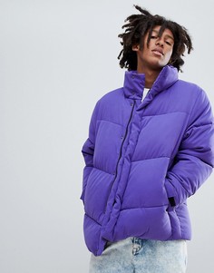 Дутая фиолетовая oversize-куртка ASOS DESIGN - Фиолетовый