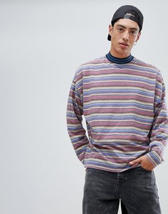 Oversize-лонгслив в полоску ASOS DESIGN - Мульти