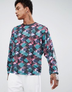 Лонгслив с геометрическим принтом и рукавами летучая мышь ASOS DESIGN - Мульти