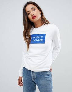 Свитшот с логотипом Tommy Hilfiger - Белый