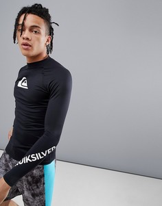 Черный спортивный лонгслив Quiksilver All Time - Черный