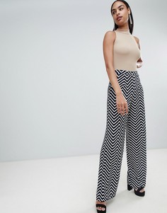 Монохромные брюки с широкими штанинами PrettyLittleThing - Мульти